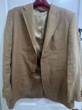 VINTAGE BANANA REPUBLIC MENS LINEN BLAZER